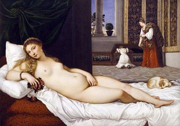 Franz von Lenbach, Venus van Urbino (naar Titiaan), 1866 van Atelier Liesjes
