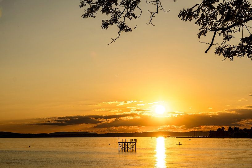Sunset on Lake Constance by Dieter Walther