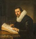 Porträt eines Mannes mit Kragen - Rembrandt van Rijn von Rembrandt van Rijn Miniaturansicht