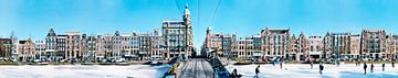 Amsterdam Keizersgracht Panorama van Panorama Streetline