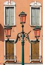 Venice Italy | Orange house green lantern | Travel photography by Tine Depré thumbnail