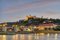 Würzburg in de avond