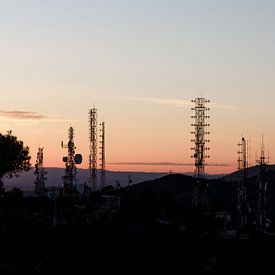 Spaanse zonsondergang van Delphine Kesteloot