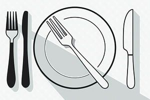 Messer & Gabel - Vector Art