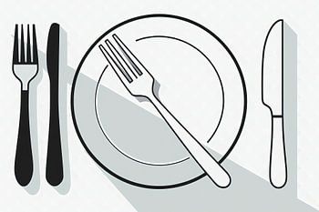 Couteau &amp ; fourchette - Vector Art