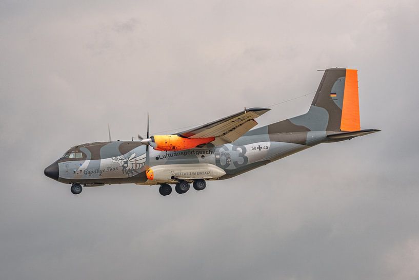 Luftwaffe C-160 Transall during farewell tour. by Jaap van den Berg