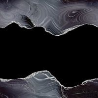 Noir &amp ; Argent pailleté Agate Texture 04
