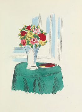Raoul Dufy - Livre Madrigaux, dessin sur Peter Balan