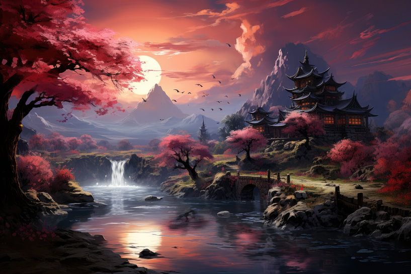Japanese Landscape Art by Erika Kaisersot