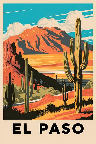 El Paso by Poster Art Shop