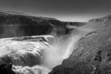 IJsland Gulfoss waterval van Marly De Kok