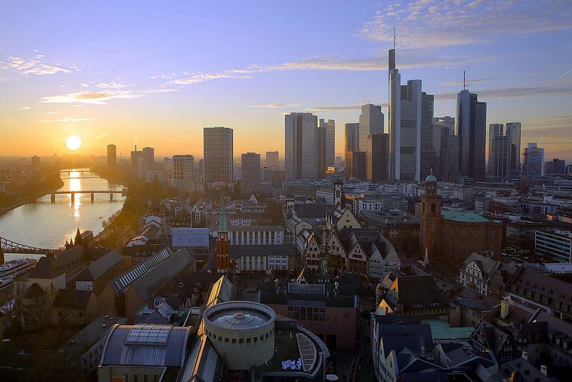 Frankfurt im Sonnenuntergang von Patrick Lohmüller