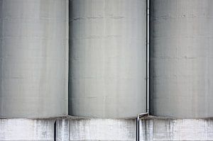 Gigantische betonnen silo's