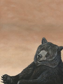 Bruine beer, Ursus arctos van Helga Pohlen - ThingArt