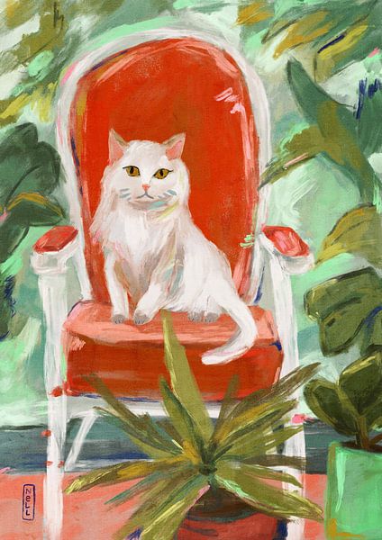 Peinture pour chat de la jungle d'intérieur par Dirkie Nell