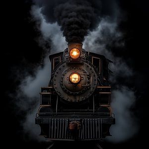 Steam locomotive portrait