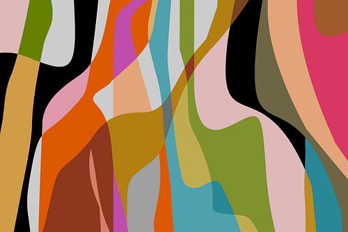 Landschap met kleurrijke golven2