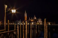 VENICE - San Giorgio Maggiore bij nacht van Melanie Viola thumbnail