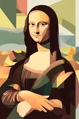 Moderne Mona Lisa in kleuren
