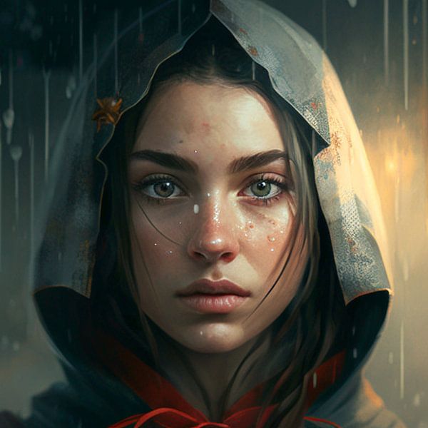Vue éclairée par la pluie par Vythryd Arts