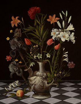 Orsola's Flowers in a Grotesque Vase van Marja van den Hurk