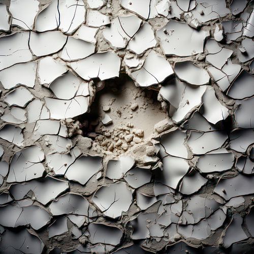 De littekens van tijd in verval