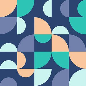 Bauhaus inspirierte minimalistische geometrische Formen