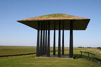 Monument op de Waddenzeedijk