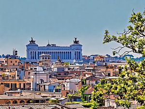Daken en koepels in Rome