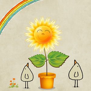 Eine Sonntagsblume- Piepvogel