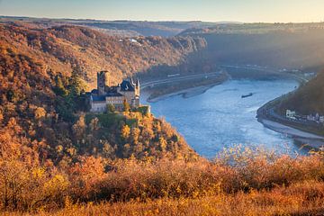 Le château de Katz, la Lorelei et la vallée du Rhin moyen sur Christian Müringer