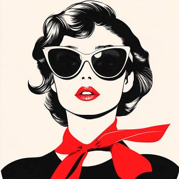 Stylische Eleganz in Retro-Optik von Poster Art Shop