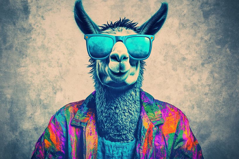 Lunettes de soleil Llama par OMG Art