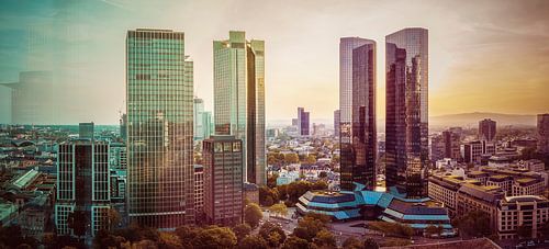 Zonsondergang in Frankfurt am Main