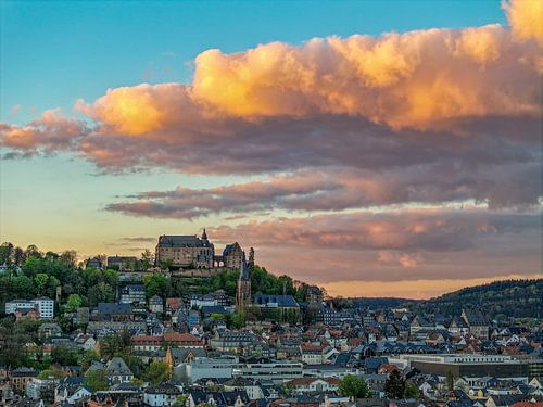 Blick über Marburg