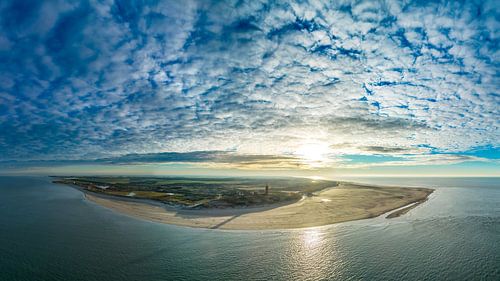 Vuurtoren Eierland Texel zonsondergang