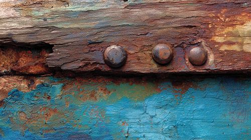 Roestige hout panorama