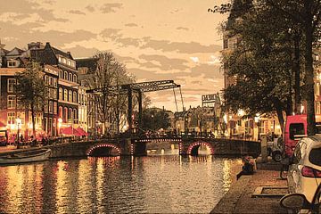 Innenstadt von Amsterdam Niederlande Alt