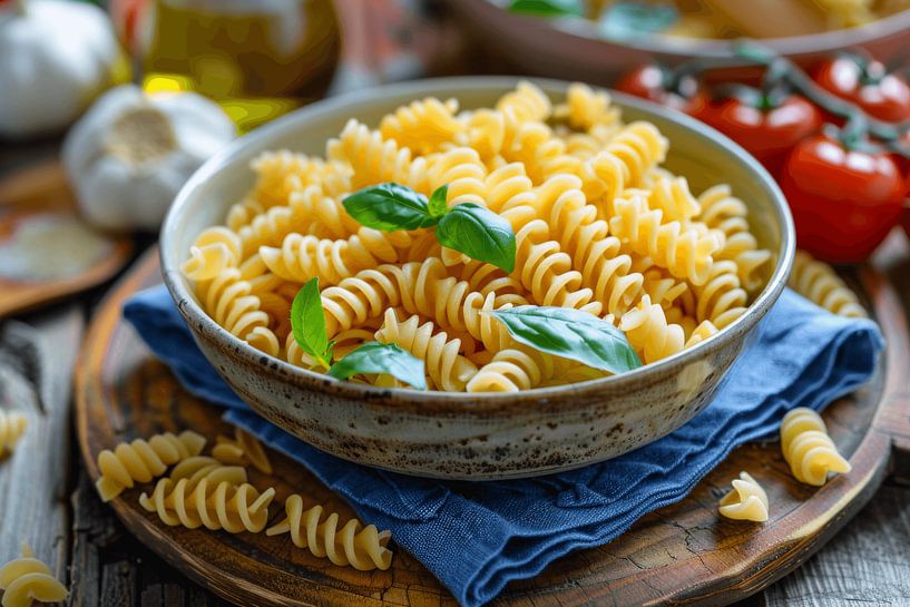 Küchen Bilder: Fusilli Pasta von Poster Art Shop