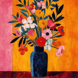Blumenstrauß, Blumen, Vase