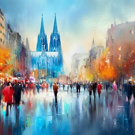 Abstract Cologne Painting by ARTemberaubend