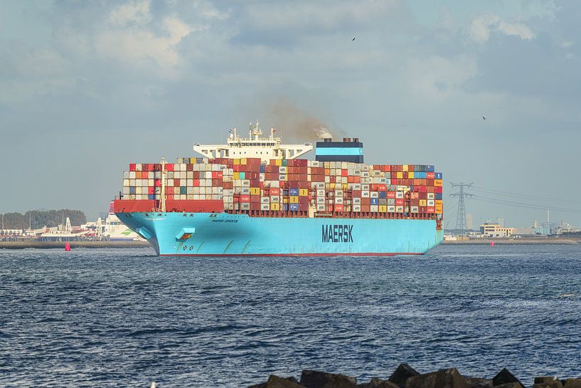 Container ship Maersk Edmonton. by Jaap van den Berg