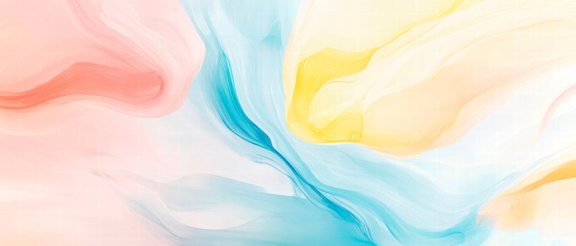 Pastellfarbene Aquarellmuster – Sanft und Modern von Poster Art Shop