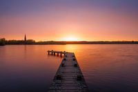 Jetty at sunset