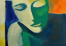 Abstract Gezicht van Blikvanger Schilderijen