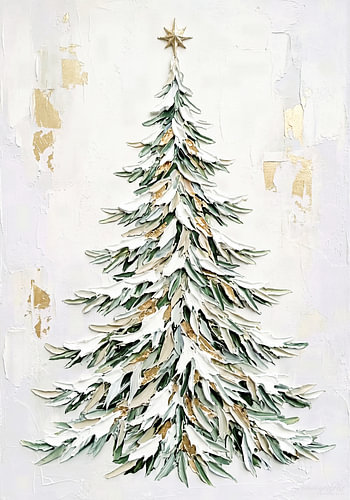 Weihnachtsbaum – Festliche Weihnachten als Relief