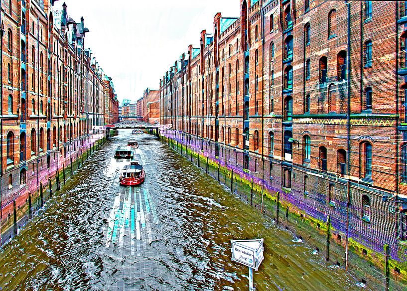 Warehouse district by Leopold Brix