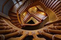 Houten trap Stadsschouwburg van Haarlem
