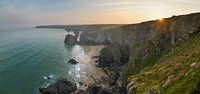 Sunrise Bedruthan Steps by Jos Pannekoek thumbnail