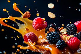 Fruity explosion in caramel sauce by Poster Art Shop